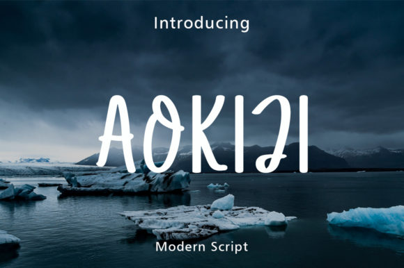 Aokiji Typeface: A Sweet Handwritten Font for Digital Branding