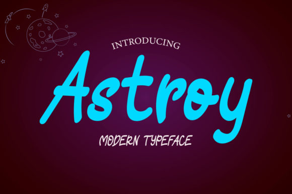 Astroy Handwritten Font for Crafts, Labels, and Printables