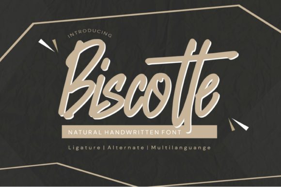 Biscotte: A Script Handwritten Typeface for Editorial Design