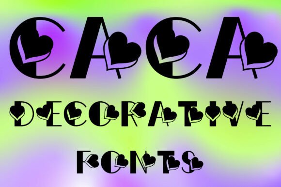 Caca: A Playful Decorative Font for Handmade Labels and Invitations