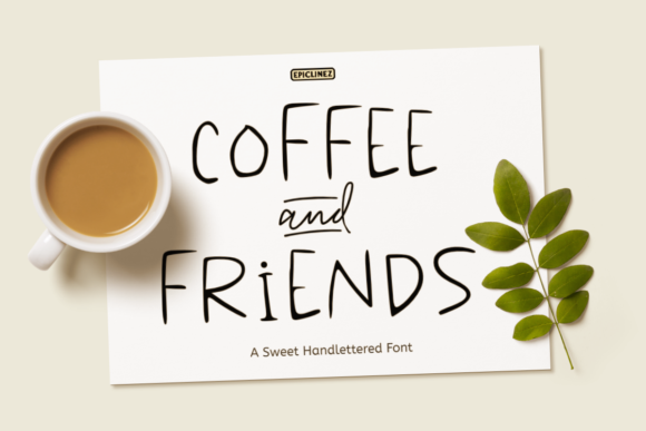 Coffee Friends: A Sweet Handwritten Font for Authentic Branding