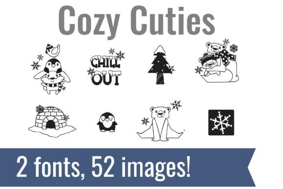 Cozy Cuties: A Winter-Themed Dingbat Typeface for Web Design