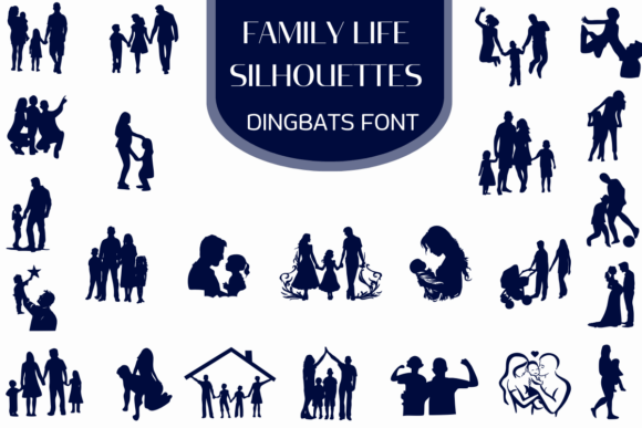 Family Life Silhouettes: A Designer’s Take on Dingbats for Brand Identity