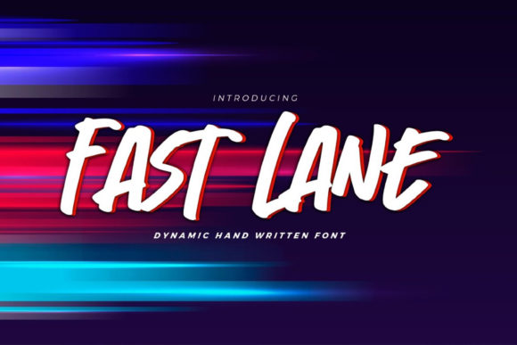 Fast Lane: A Dynamic Script Handwritten Font for Modern Web Design