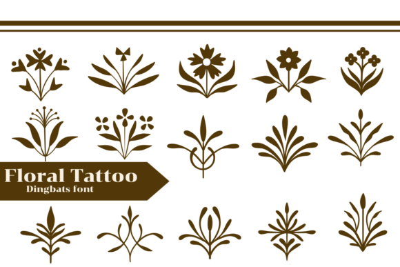 Floral Tattoo: A Web Designer’s Take on Using Dingbats Fonts in Digital Layouts