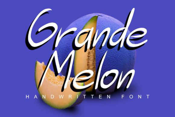 Grande Melon Font: A Handwritten Typeface for Digital Branding