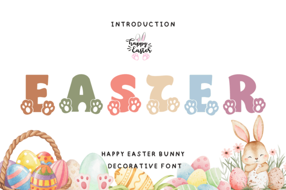 Happy Easter Bunny: A Creative Font for Seasonal Branding