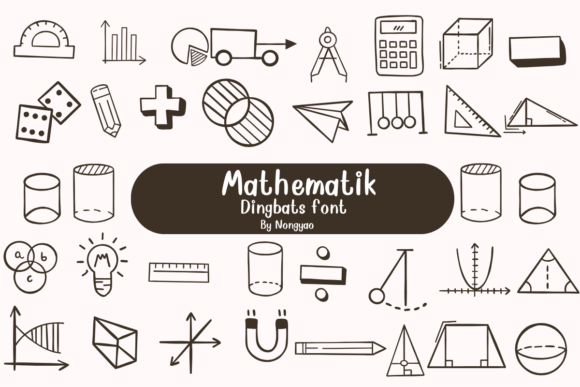 Mathematik Typeface Review: A Playful Dingbat Font for Brand Identity
