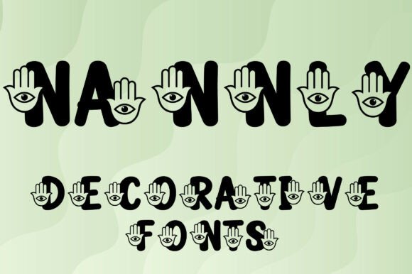 Nannly Typeface: A Decorative Font for Spiritual Brand Campaigns