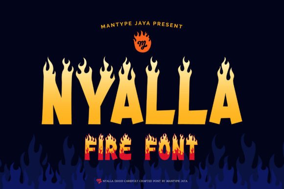 Nyalla Typeface Review: A Fiery Decorative Font for Bold Branding