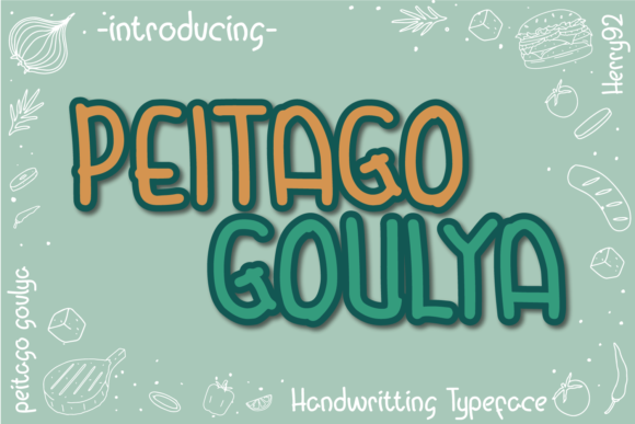 Peitago Goulya: A Handwritten Font That Feels Like a Friend