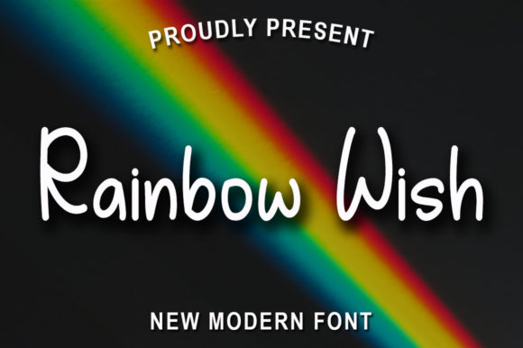 Rainbow Wish: A Handwritten Typeface for Modern Web Design