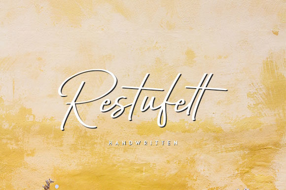 Restufelt: The Delicate Handwritten Typeface for Boutique Branding