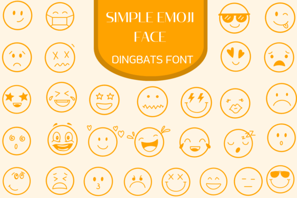 Simple Emoji Faces: A Cheerful Dingbats Typeface for Editorial Design