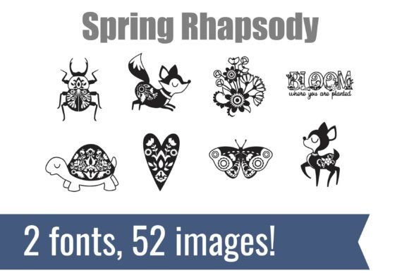Spring Rhapsody Dingbats: A Creative Font for Brand Identity